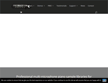 Tablet Screenshot of productionvoices.com